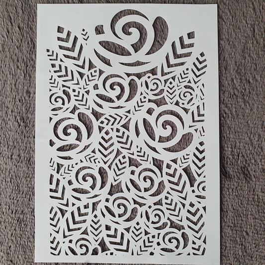 Hobby stencil Rozen - A5