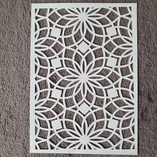 Hobby stencil Bloemen mandala - A5