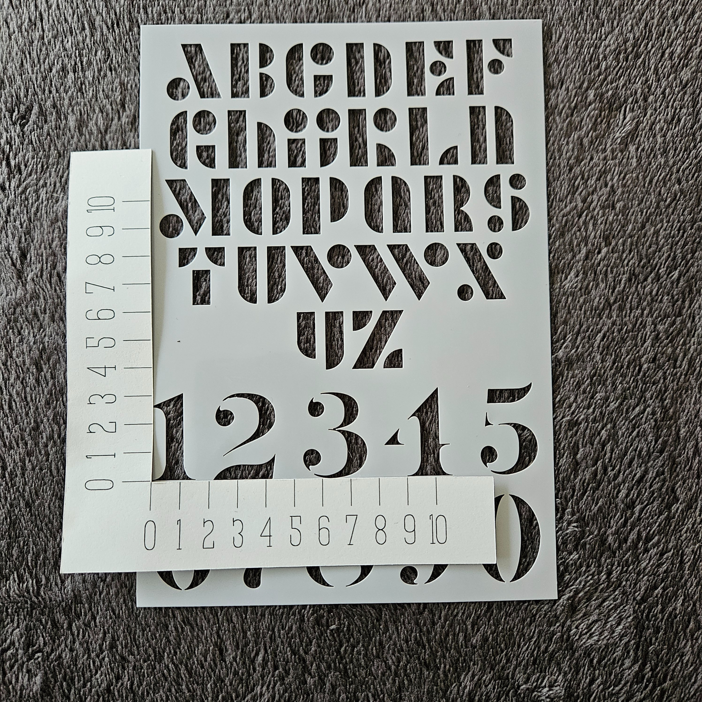 Hobby stencil - Alfabet en cijfers - A5