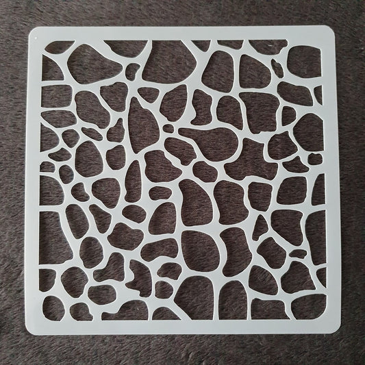 Hobby stencil Giraffe print - 20 x 20 cm