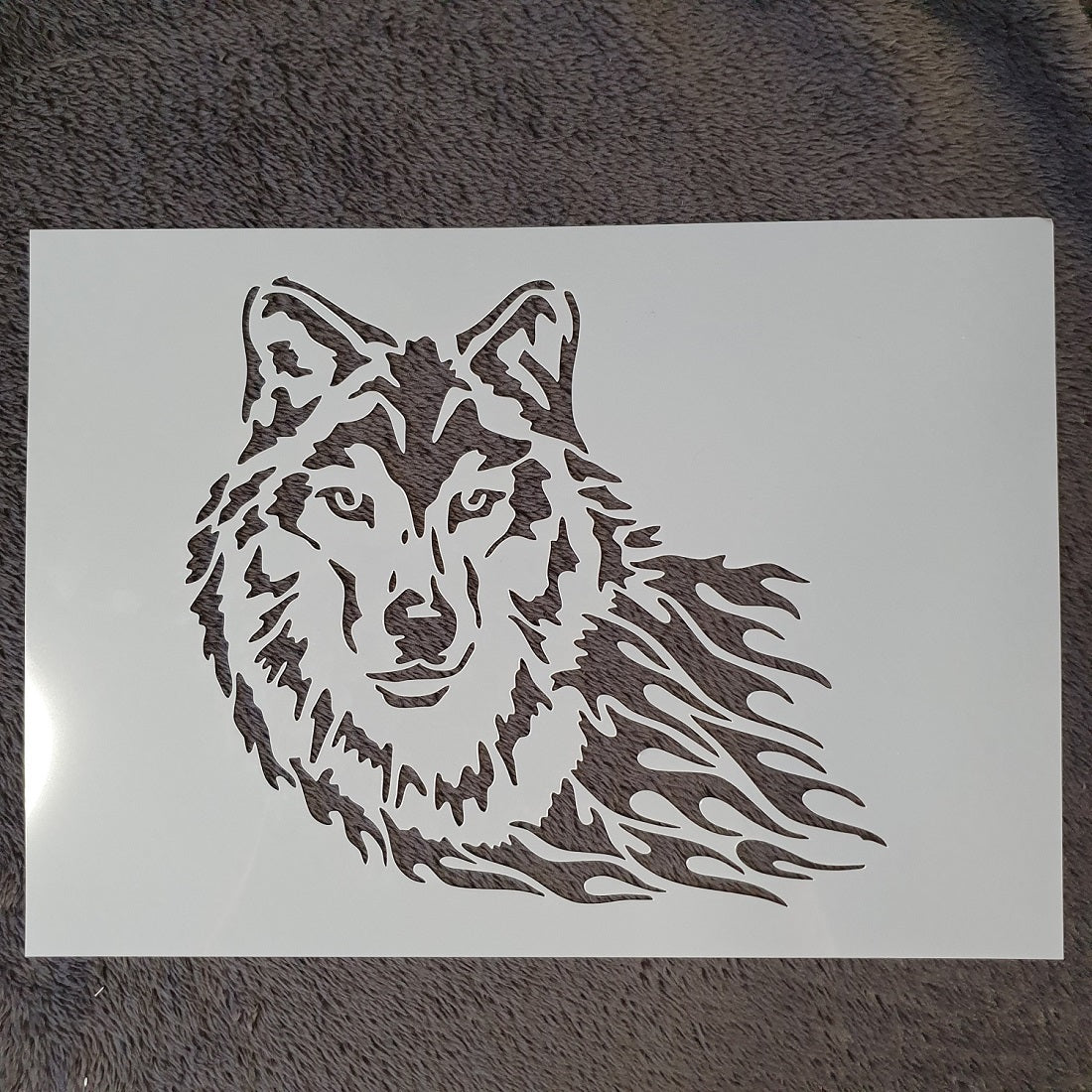 Hobby stencil Wolf- A4