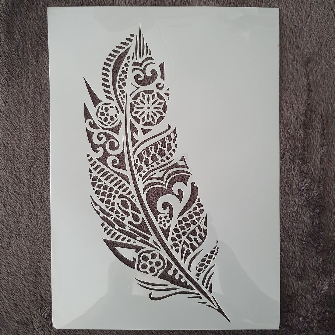 Hobby stencil Grote veer - A4