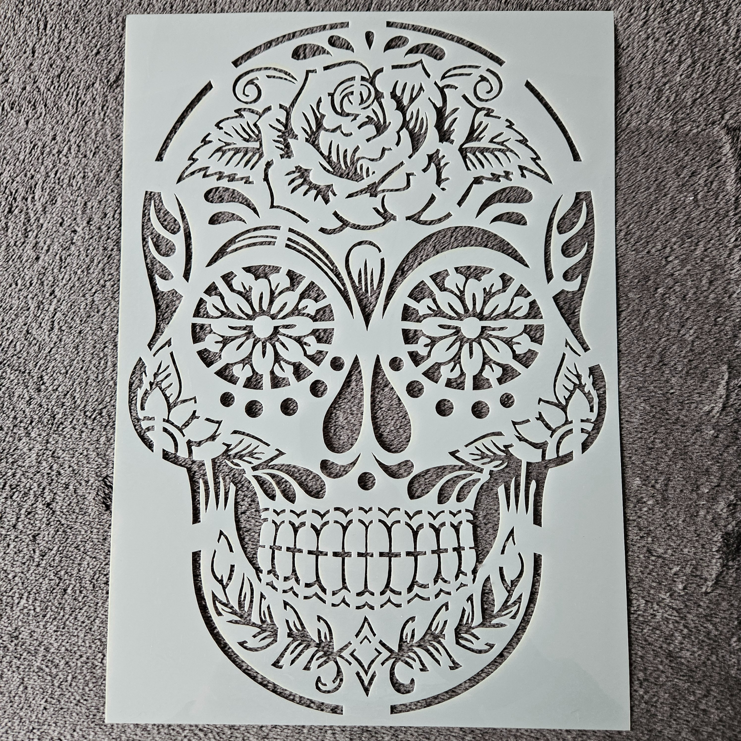 Hobby stencil Schedel - A4