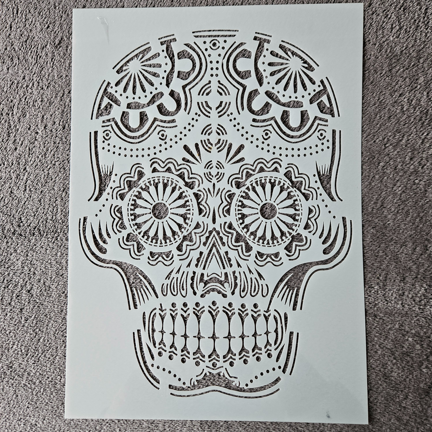 Hobby stencil Schedel - A4