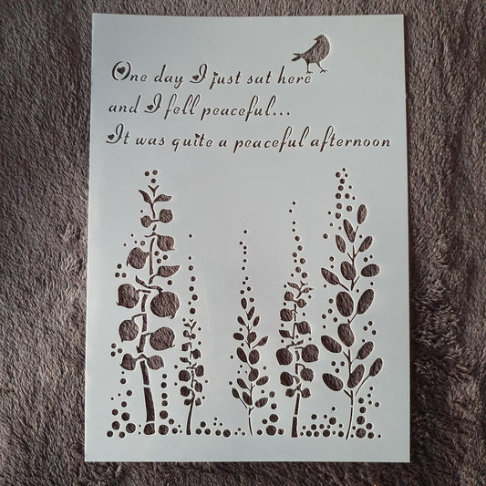 Hobby stencil Planten - A4