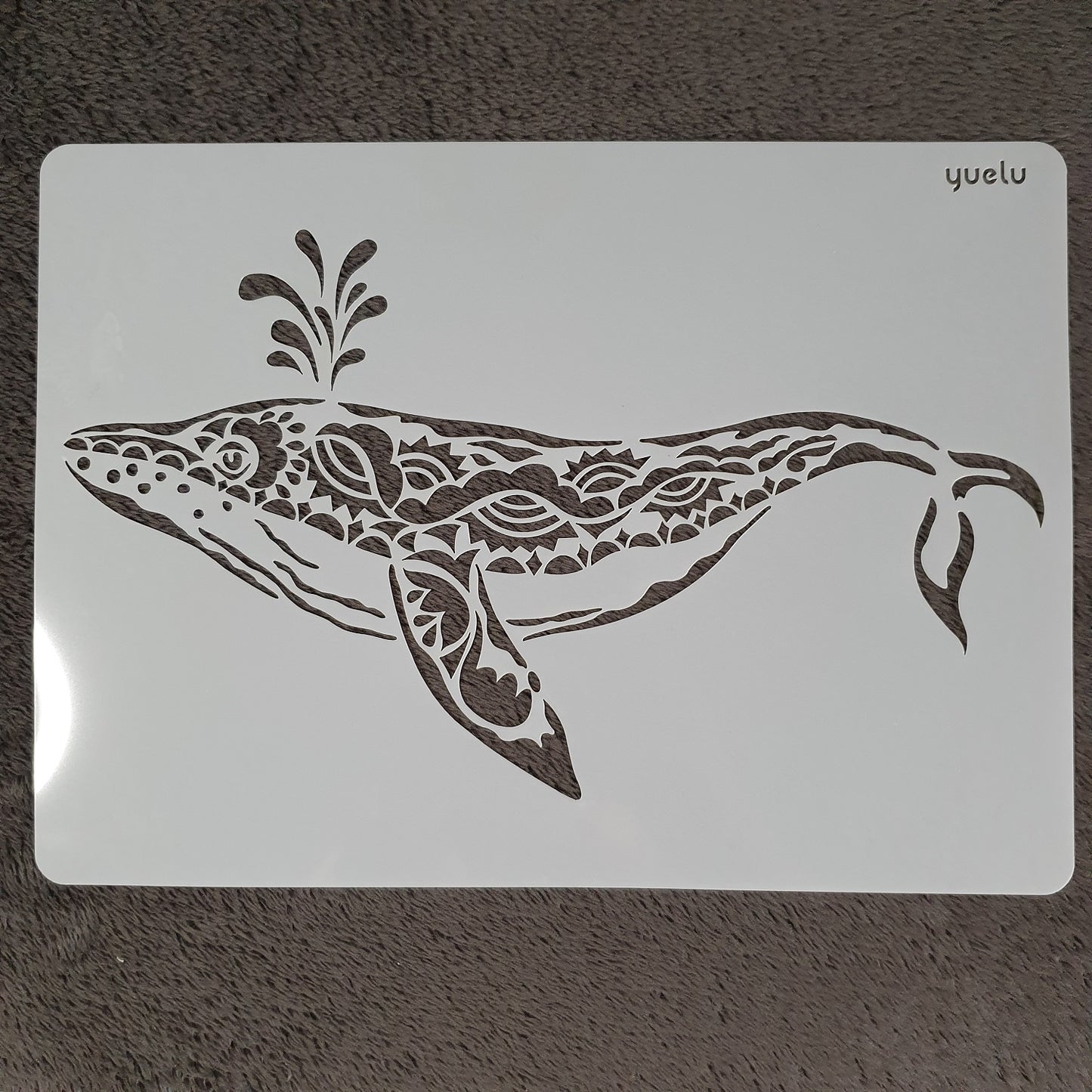 Hobby stencil Walvis- A4