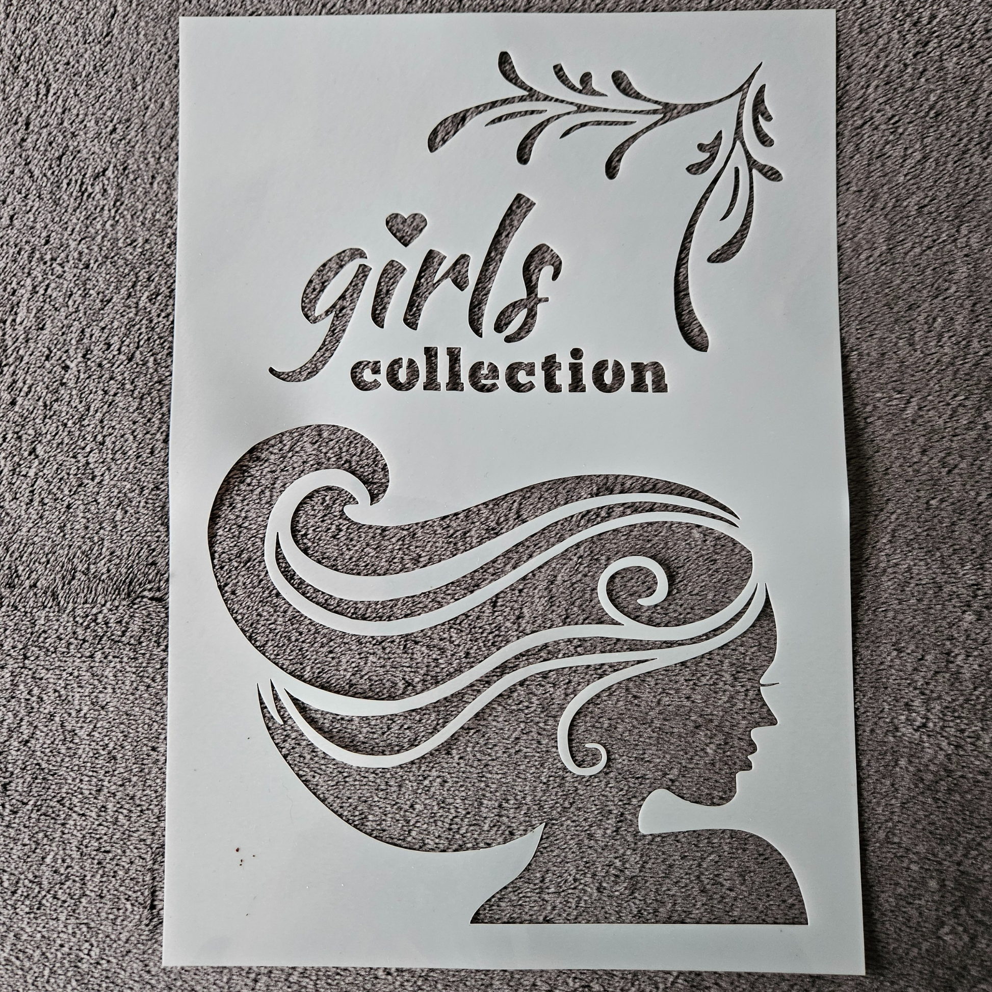 Hobby stencil Girls collection - A4