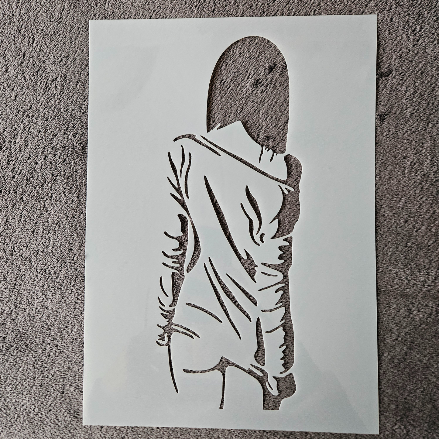 Hobby stencil Vrouw hoodie - A4