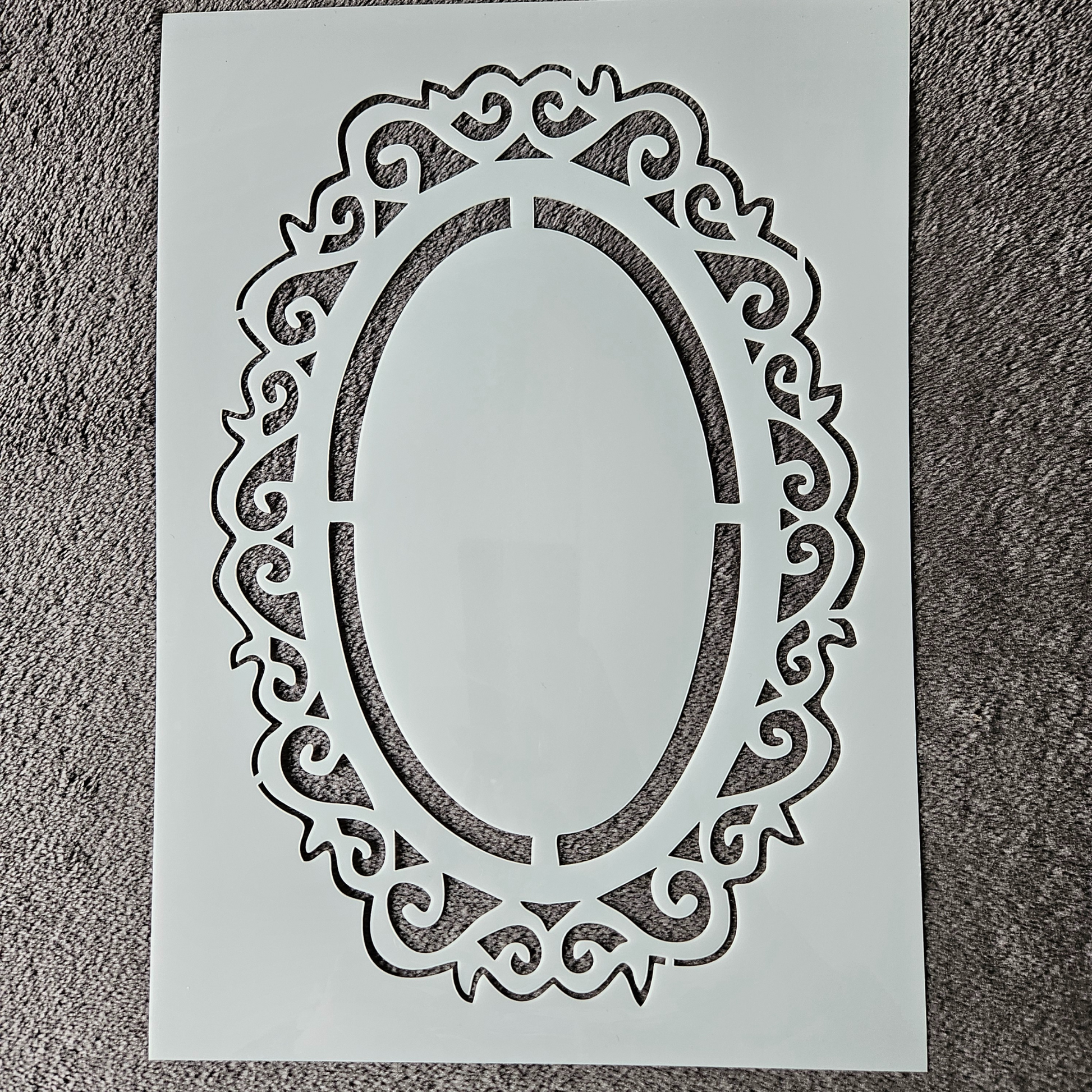 Hobby stencil Spiegel frame - A4