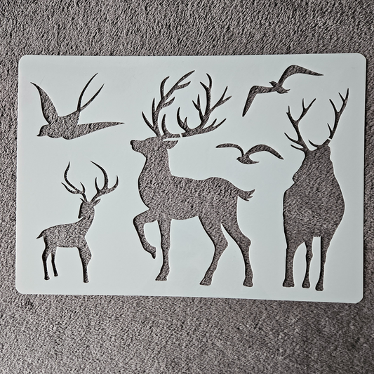 Hobby stencil - Herten- A4