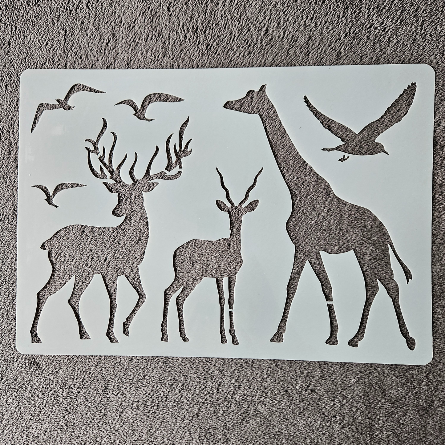 Hobby stencil - Wilde dieren - A4