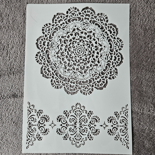 Hobby stencil - Mandala - A4