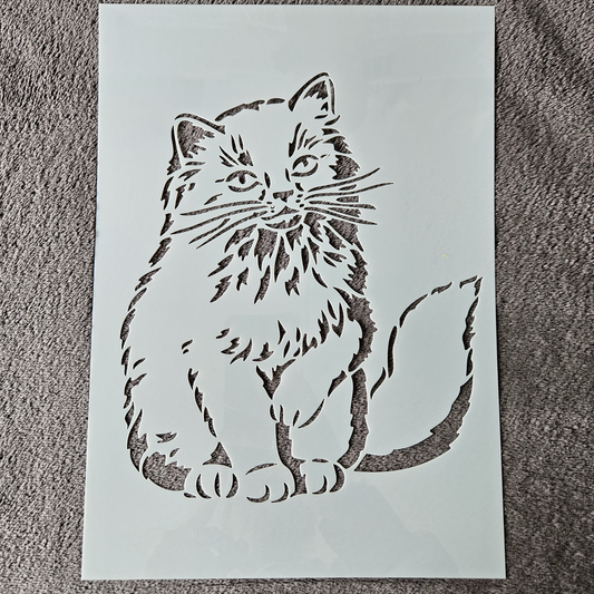 Hobby stencil - Kat - A4