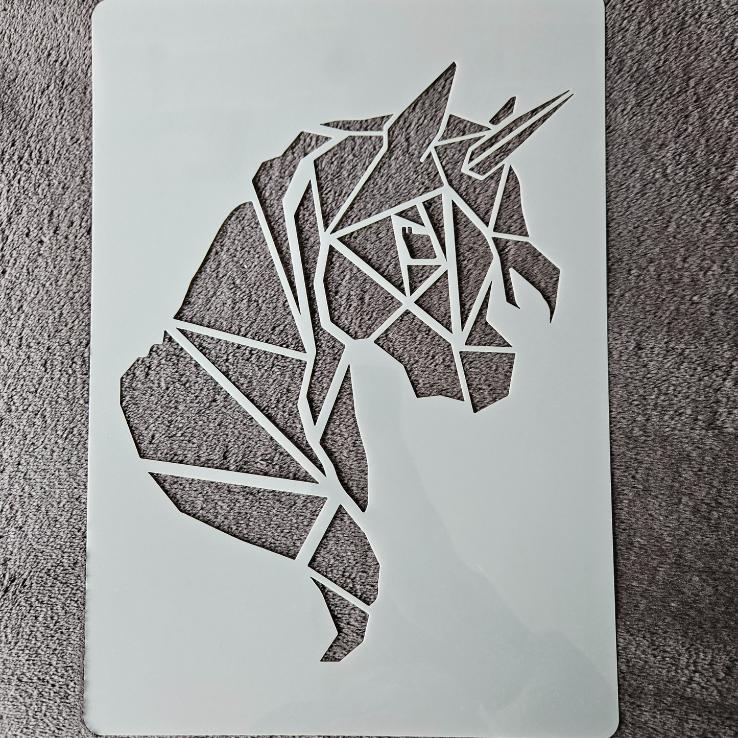 Hobby stencil - Eenhoorn - A4