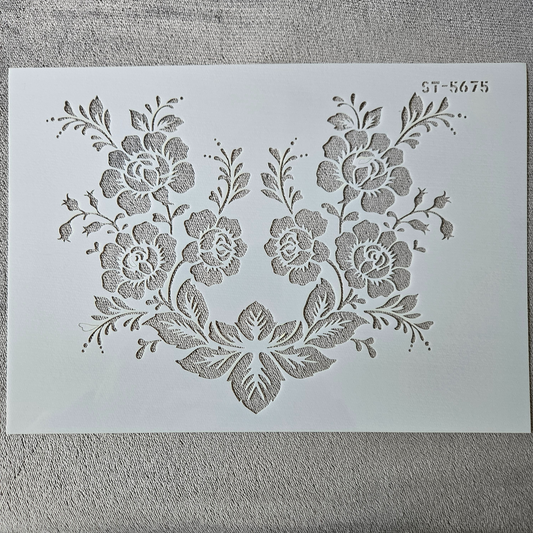 Hobby stencil - Bloemen - A4