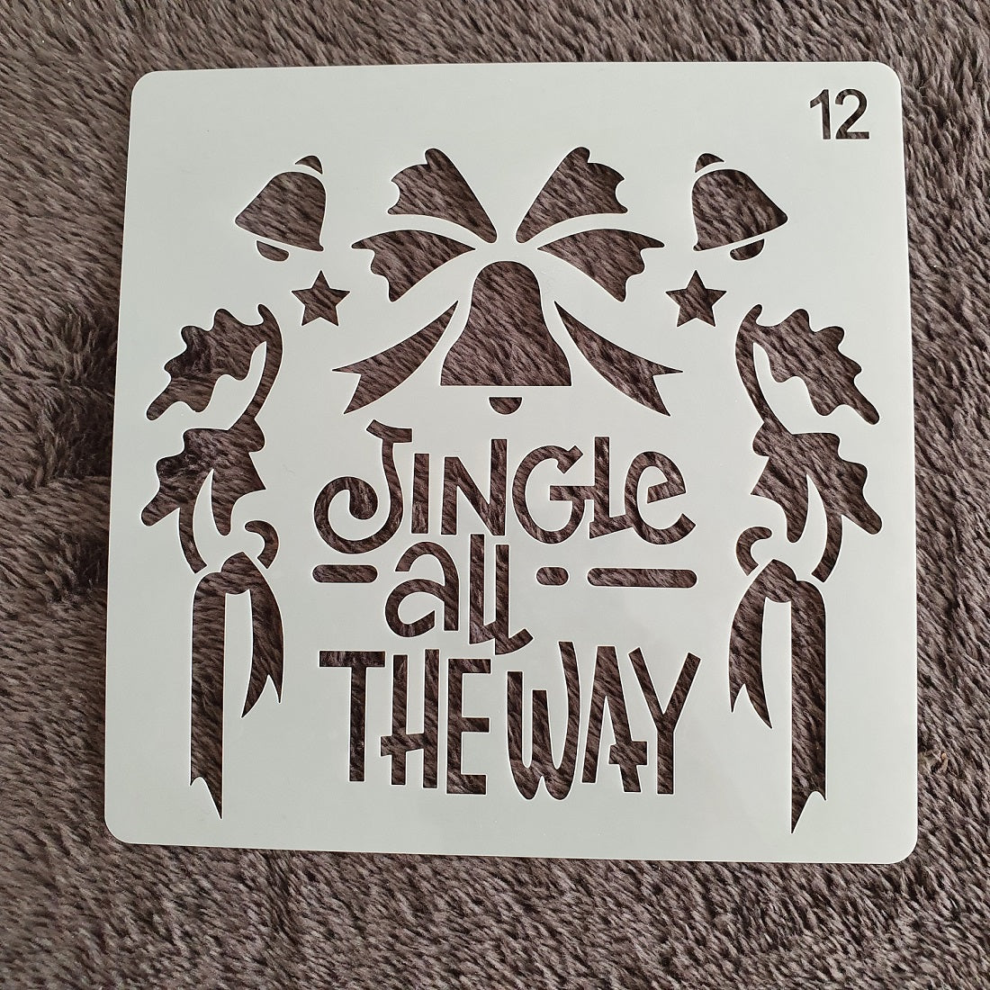 Hobby stencil Kerst - Jingle all the way