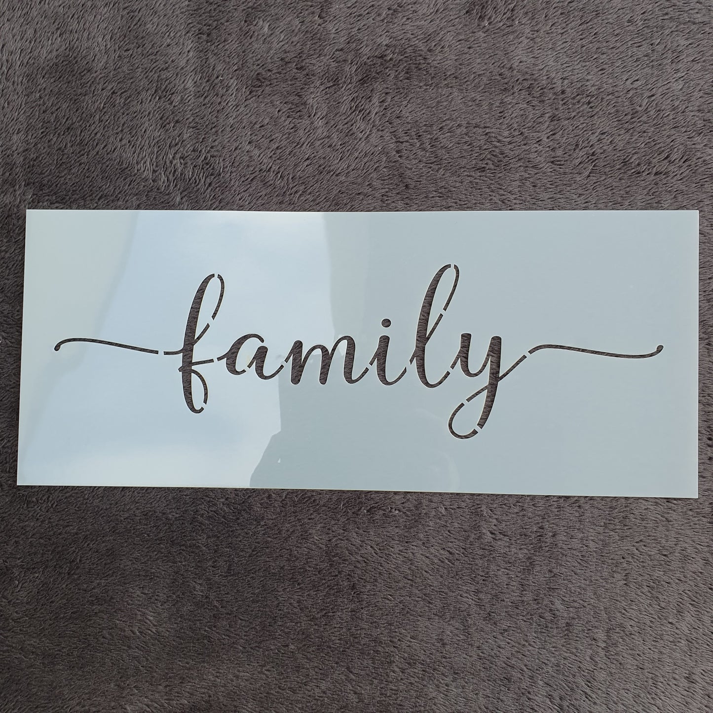 Hobby stencil - Family - 15 x 36 cm