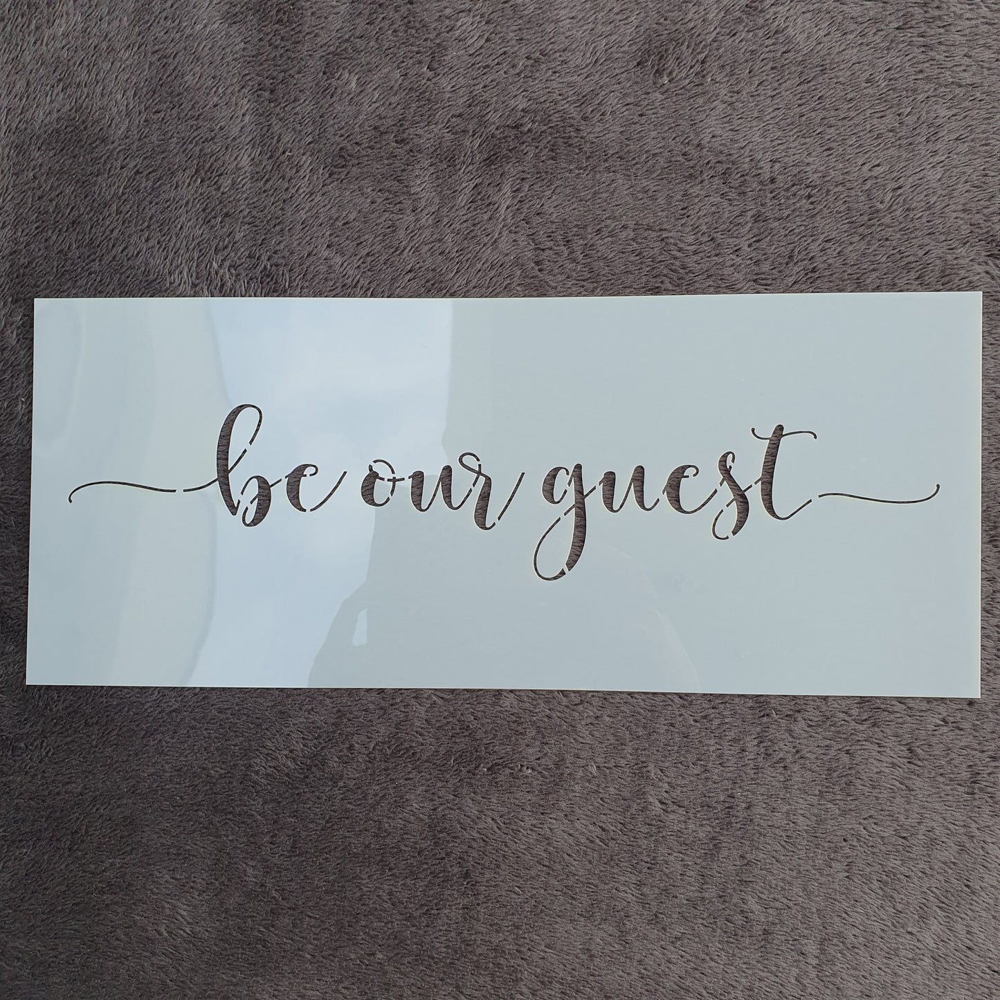 Hobby stencil - Be our guest - 15 x 36 cm