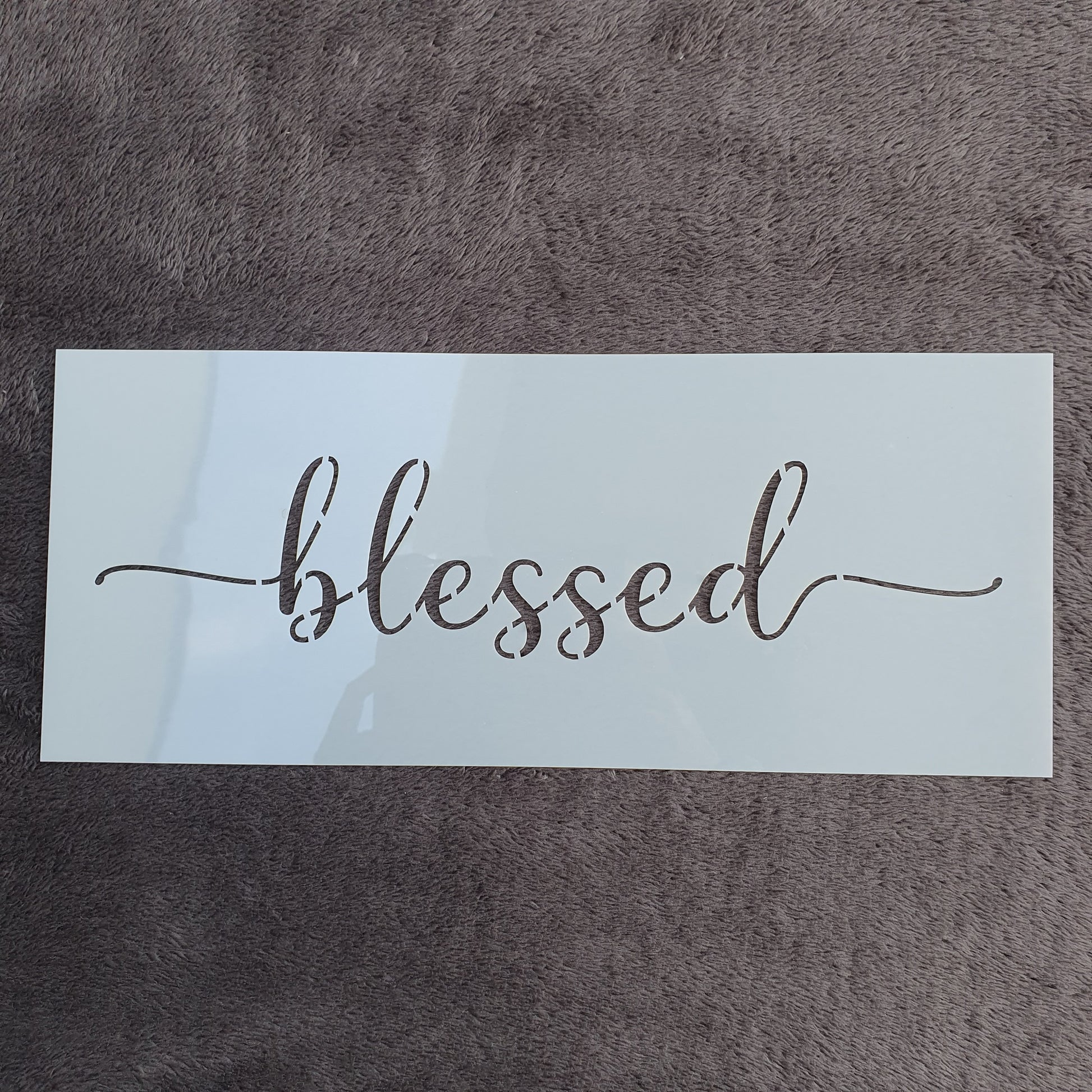 Hobby stencil - Blessed - 15 x 36 cm