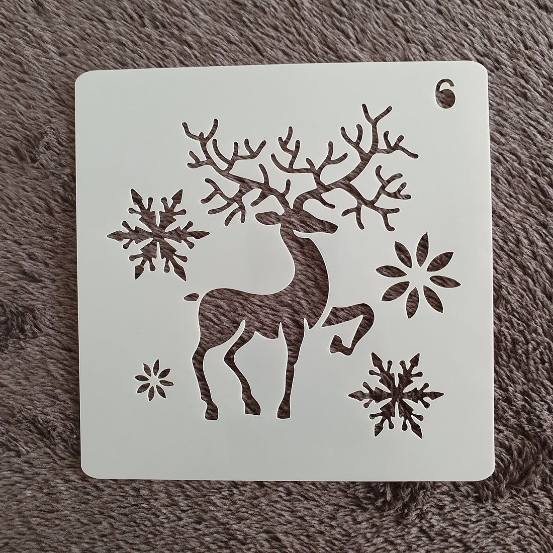 Hobby stencil Kerst - Rendier 