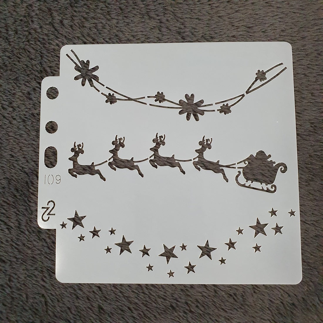 Hobby stencil Kerst - Kerst slee 