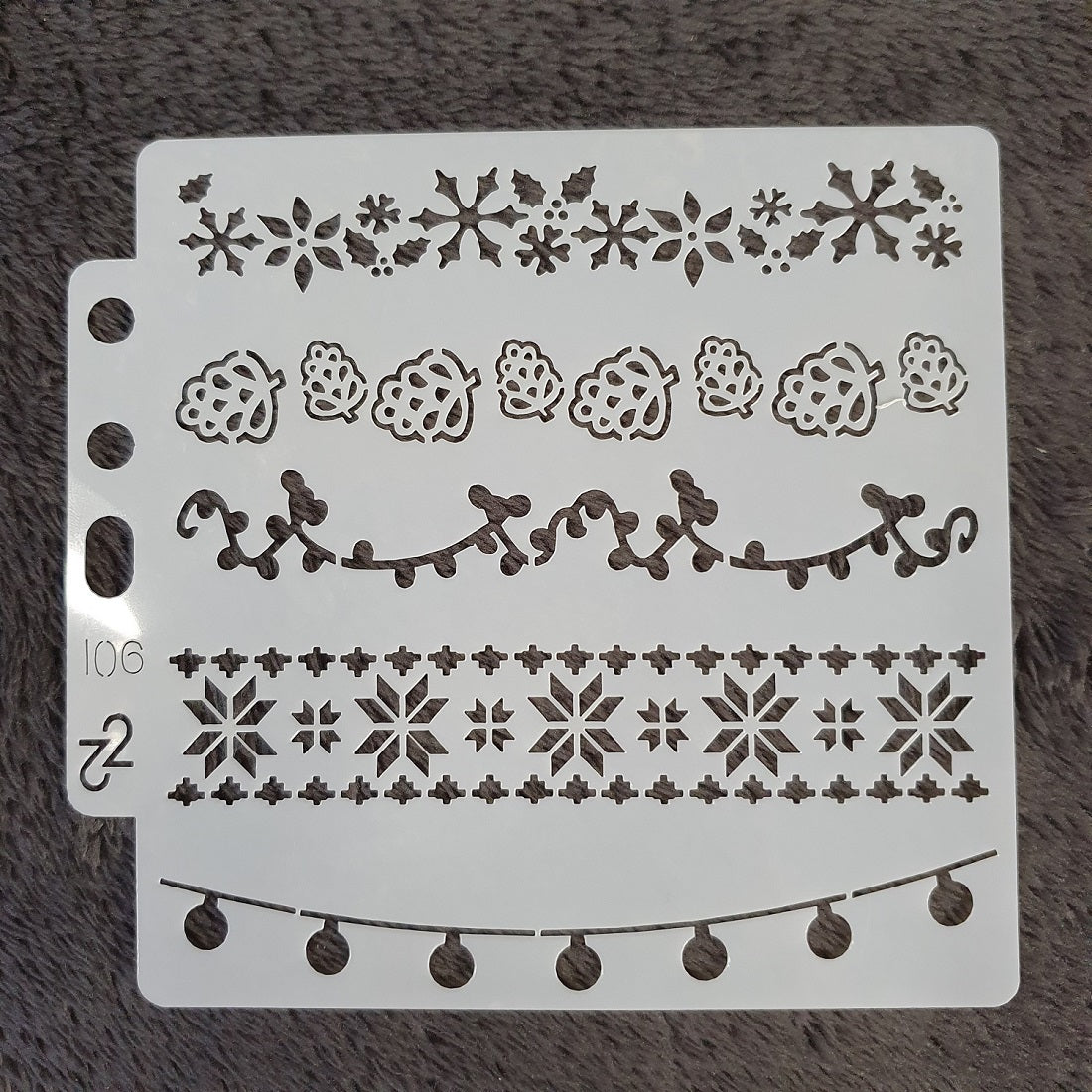 Hobby stencil Kerst - Versiering