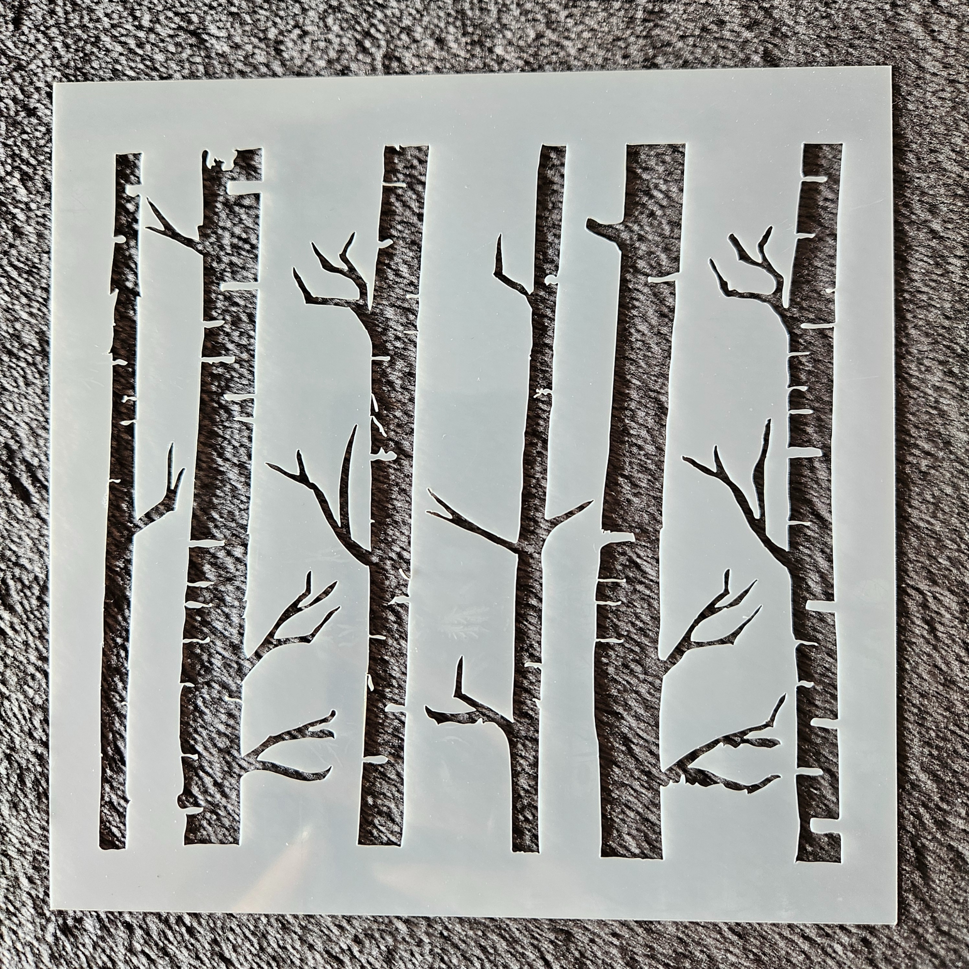 Hobby stencil Kerst -  Bomen- 13 x 13