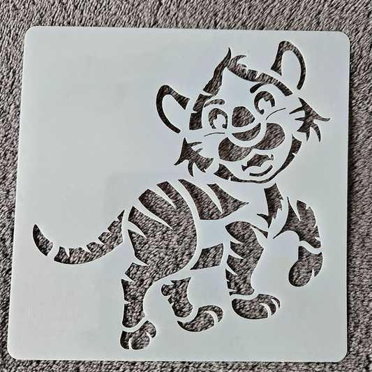 Hobby stencil - Tijger - 13 x 13