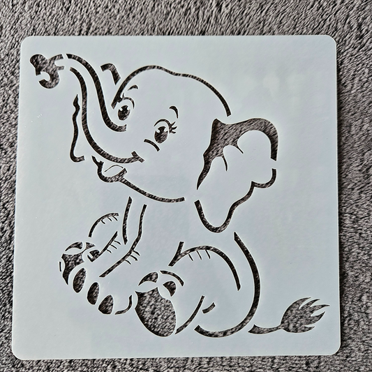 Hobby stencil - Olifant - 13 x 13