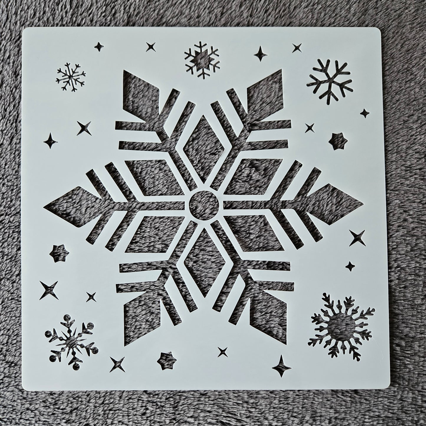 Hobby stencil - Sneeuwvlokken 6 - 20 x 20 cm
