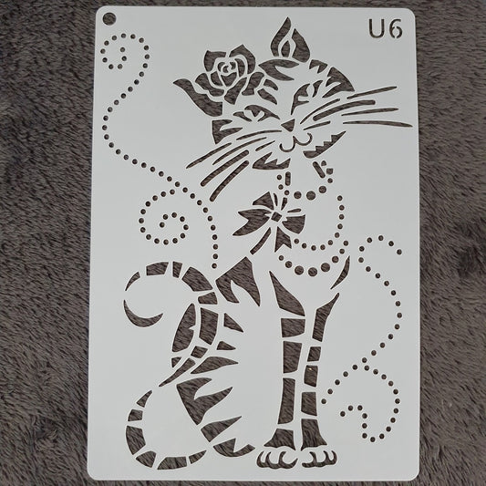 Hobby stencil Kat - A5