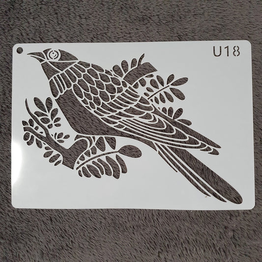 Hobby stencil Vogel - A5