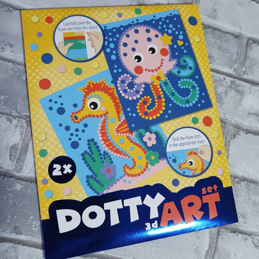 Dotty art set - Oceaan - Zeepaardje en kwal