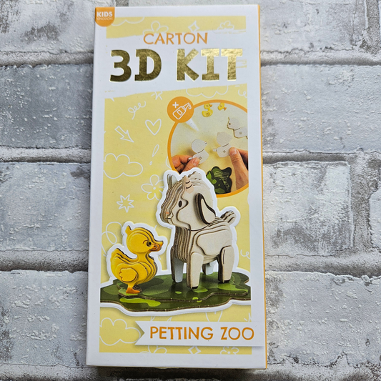 Karton 3D kit - Lammetje met kuiken