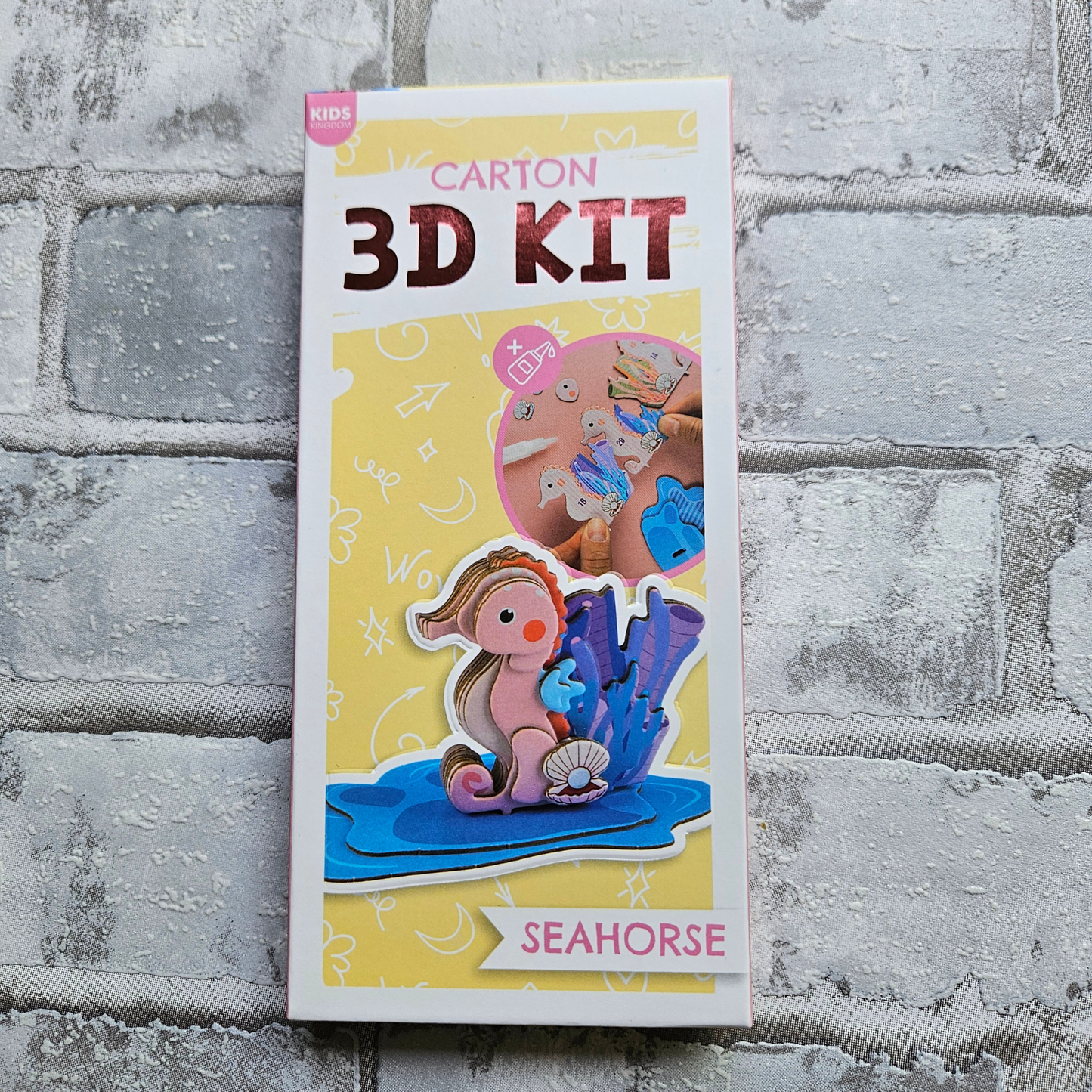Karton 3D kit - Zeepaardje