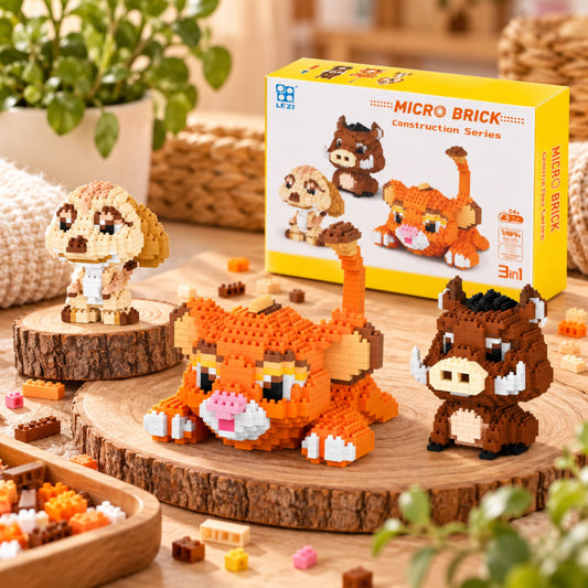 Nano blocks - Leeuwen welp - 1856 bouwblokjes