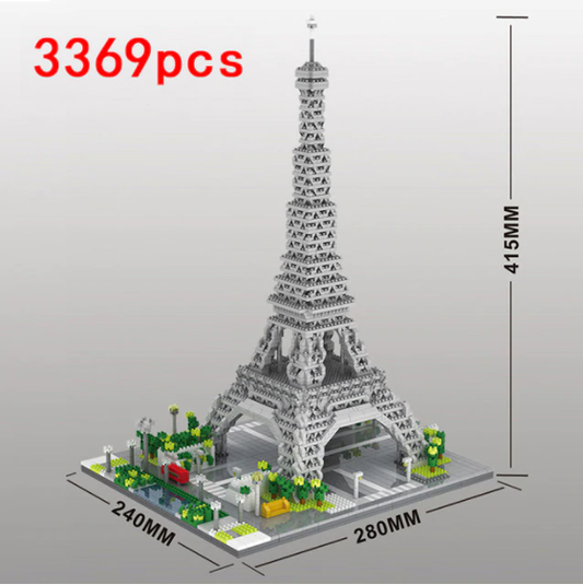 Nano blocks - Eiffeltoren - 3369 bouwblokjes