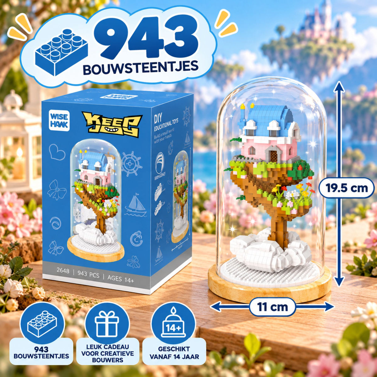 Nano blocks - Boomhut in stolp - 943 bouwblokjes