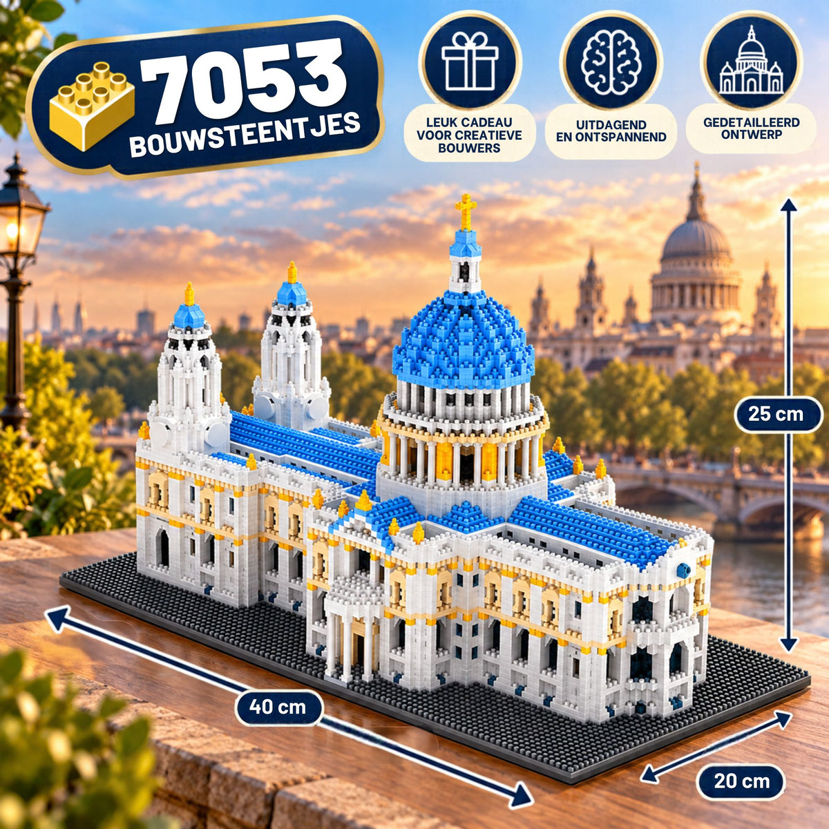 Nano blocks - St. Paul Cathedral - 7053 bouwblokjes