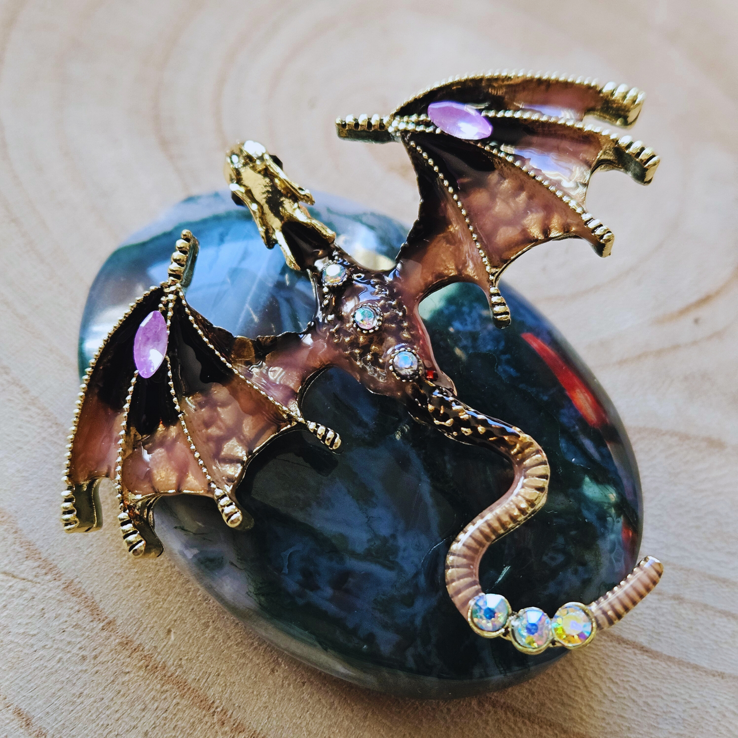 Broche - Bruine draak - Boeklovers