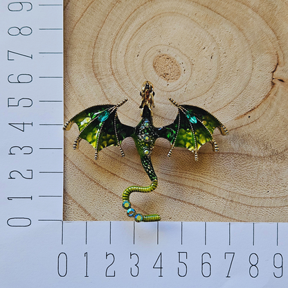 Broche - Groene draak - Boeklovers