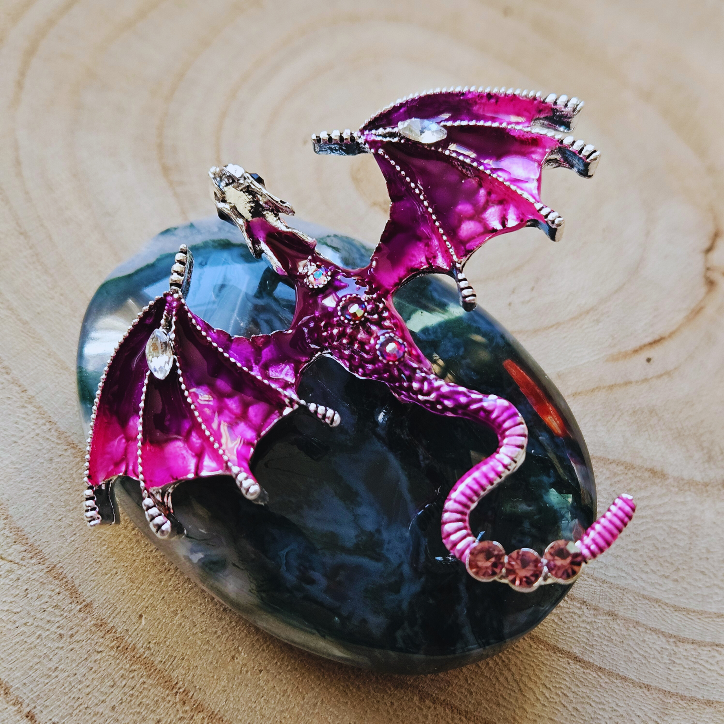 Broche - Paarse draak - Boeklovers