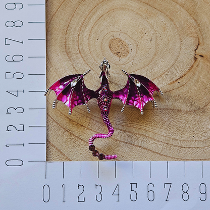 Broche - Paarse draak - Boeklovers