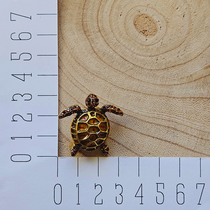 Broche - Bruine schildpad