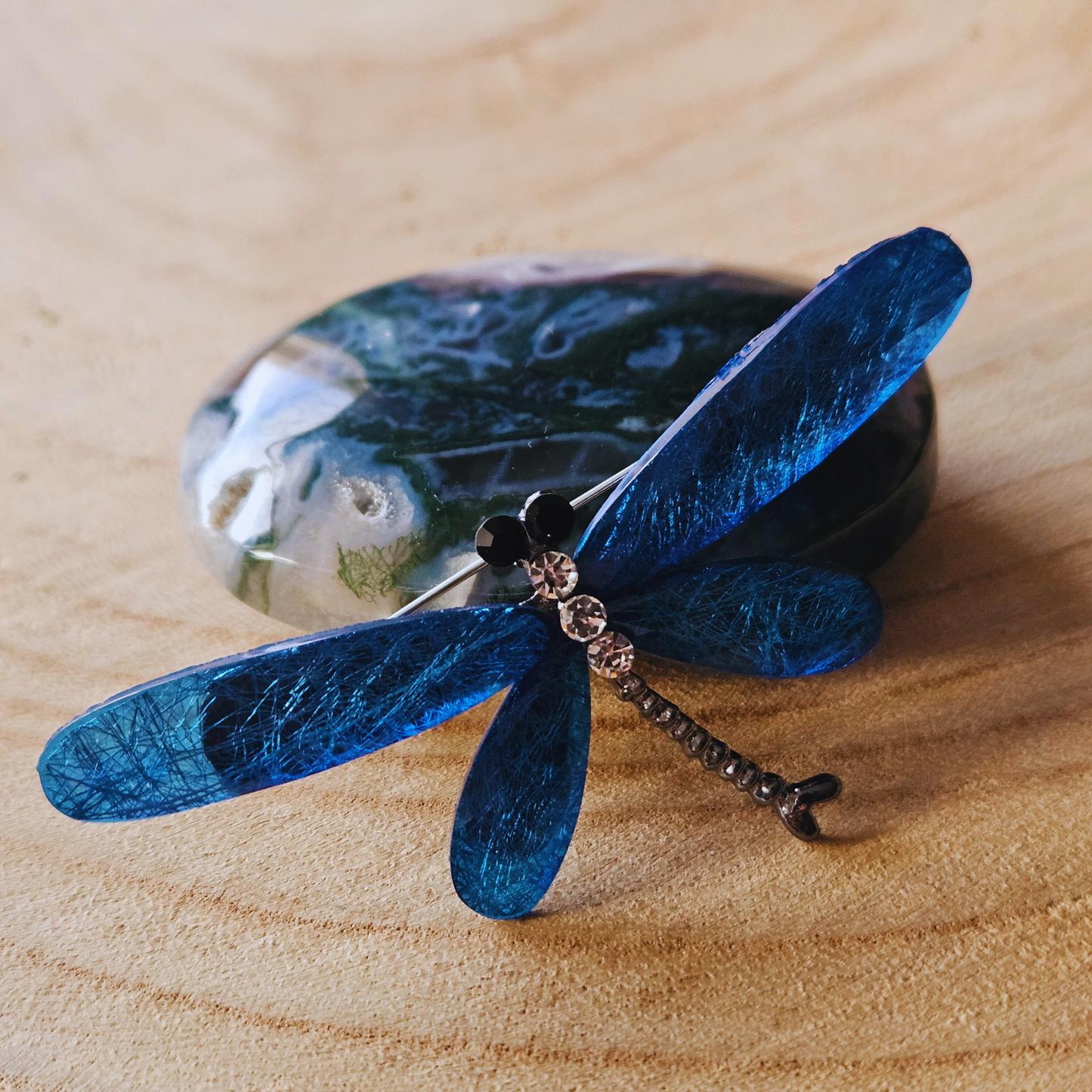 Broche - Libelle - Blauw
