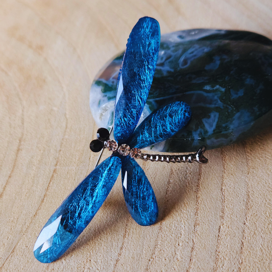Broche - Libelle - Blauw