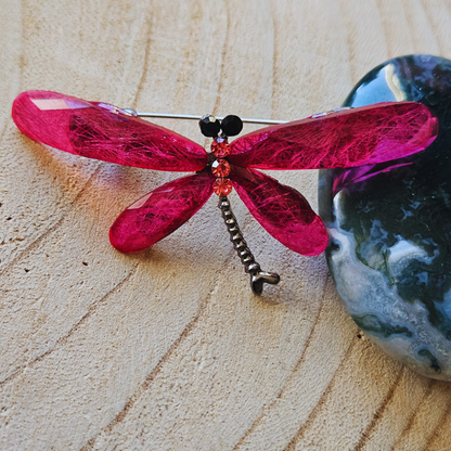 Broche - Libelle - Roze