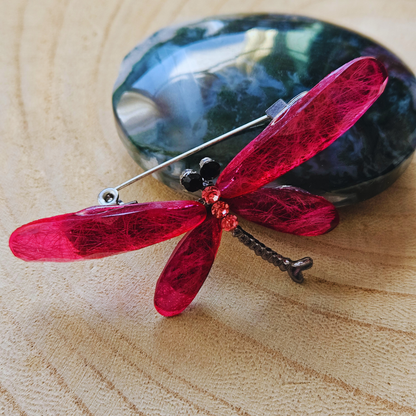 Broche - Libelle - Roze