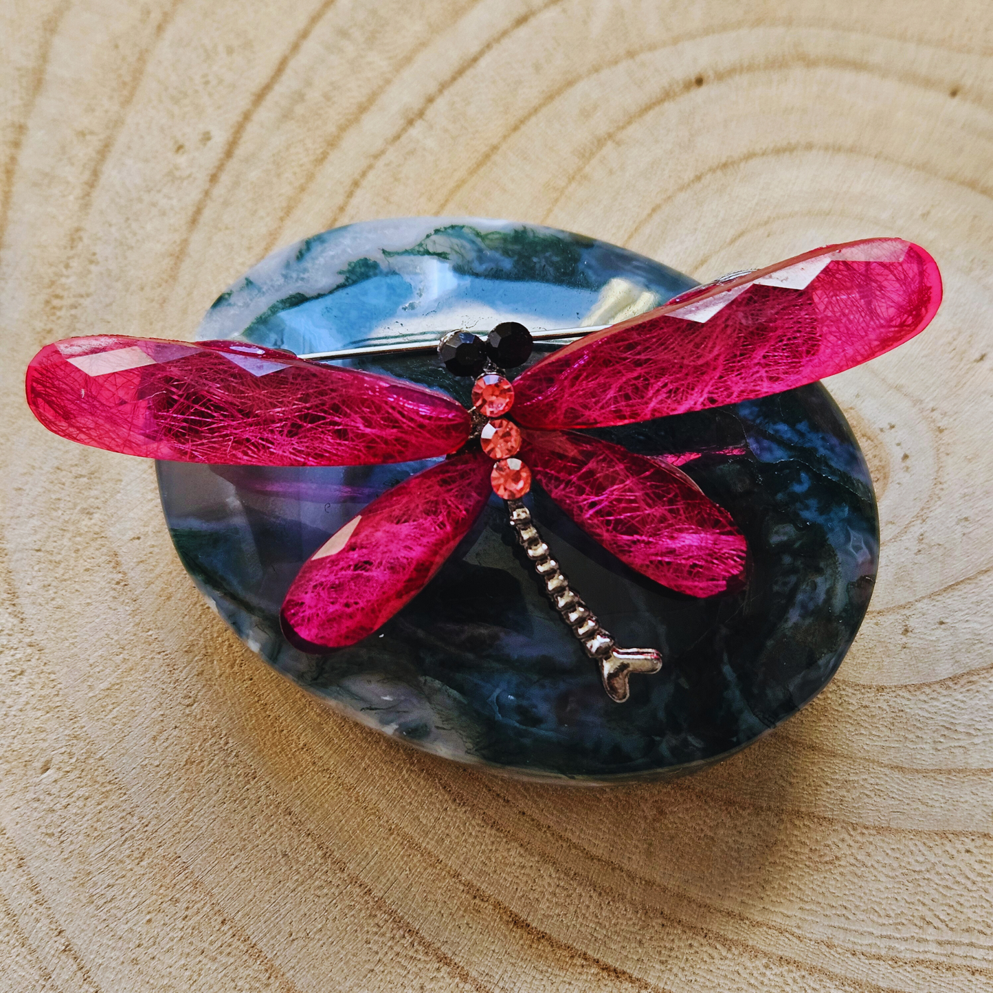 Broche - Libelle - Roze
