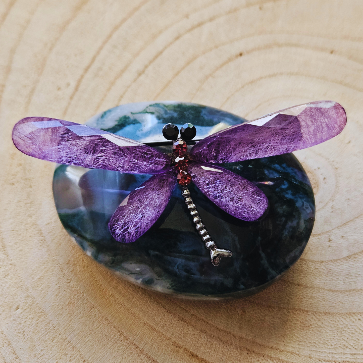 Broche - Libelle - Paars
